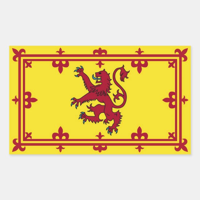 Pegatina Rectangular Ejército escocés (Anverso)