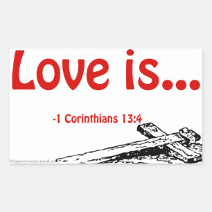 Pegatina Rectangular El amor es...