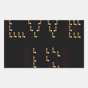 Pegatina Rectangular El amor es