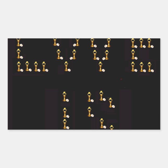 Pegatina Rectangular El amor es (Anverso)