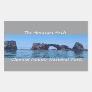 Pegatina Rectangular El arco de Anacapa