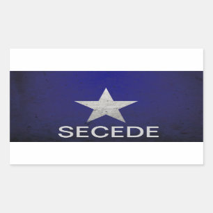 Pegatina Rectangular El azul de Bonnie secede
