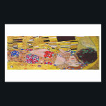 Pegatina Rectangular El beso de Gustav Klimt<br><div class="desc">Esta pintura titulada The Kiss la hizo el famoso artista Gustav Klimt. Sobre Gustav Klimt Gustav Klimt fue un pintor simbolista austríaco y uno de los miembros más destacados del movimiento secesión de Viena. Se convirtió en uno de los miembros fundadores y presidente de la Sesión Wiener en 1897 y...</div>