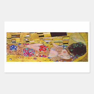 Pegatina Rectangular El beso de Gustav Klimt