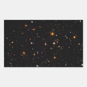 Pegatina Rectangular El campo ultraprofundo de Hubble