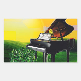 PEGATINA RECTANGULAR ¡EL CANARIO EN SUNRISE!