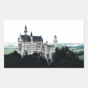 Pegatina Rectangular El Castillo Neuschwanstein