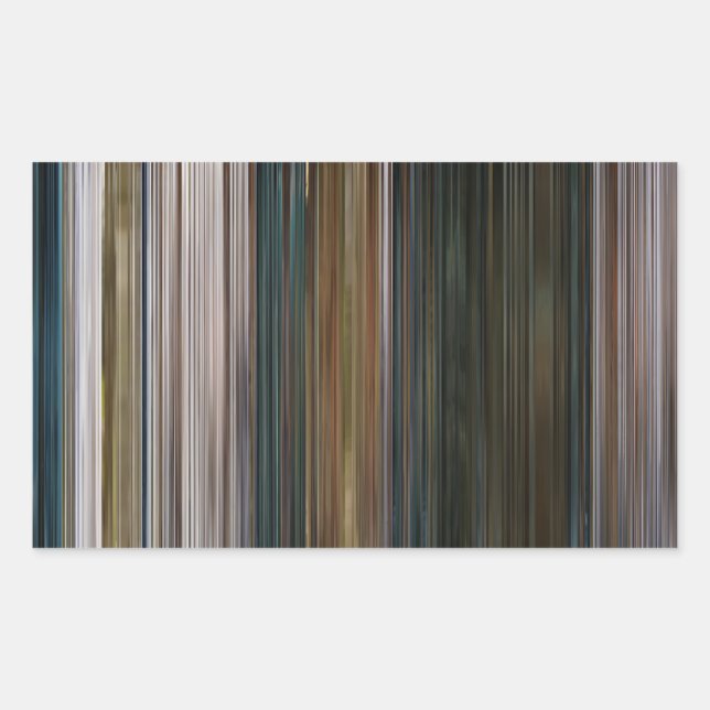 Pegatina Rectangular El Chica que esperaba el código de barras (Anverso)