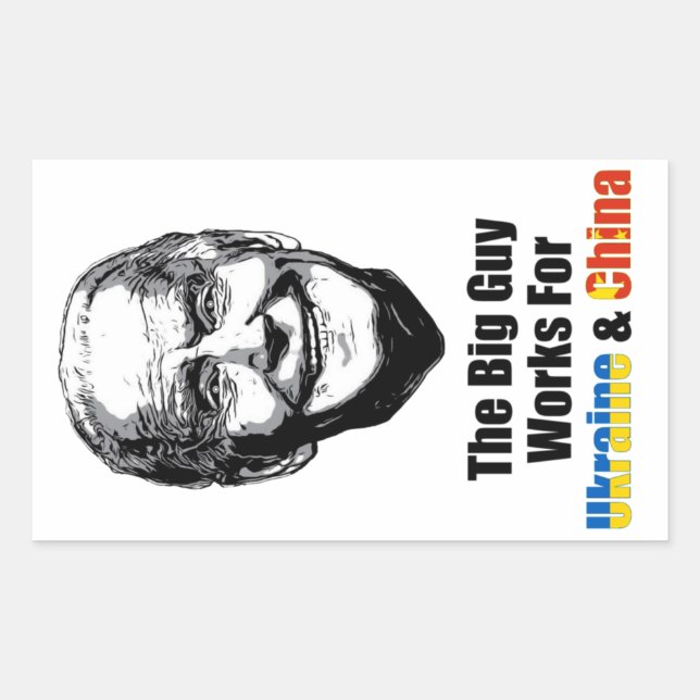 Pegatina Rectangular El chico grande (Anverso)