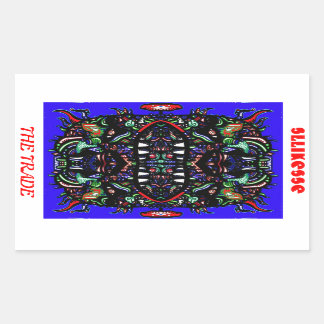 Pegatina Rectangular el comercio