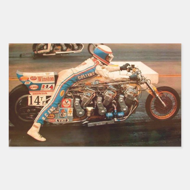 PEGATINA RECTANGULAR EL COMPETIR CON DE LA FRICCIÓN (Anverso)