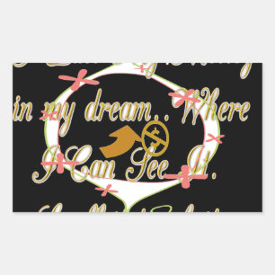 Pegatina Rectangular El dinero habla en mis sueños y me encanta.png