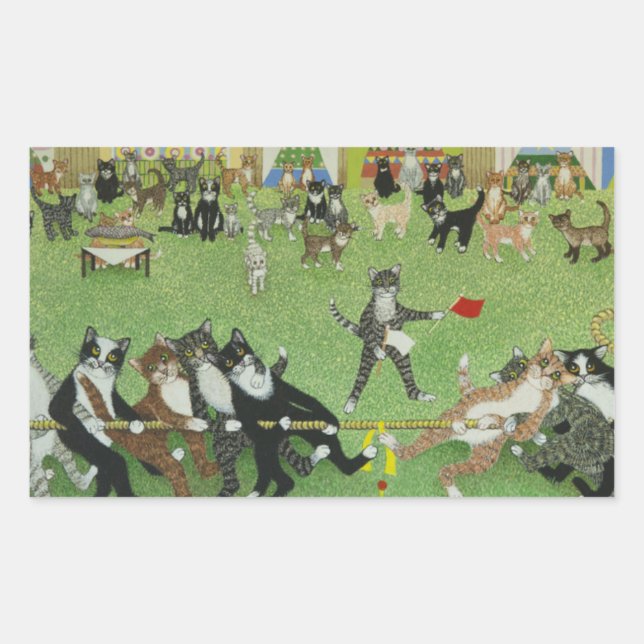 Pegatina Rectangular El equipo ganador (Anverso)