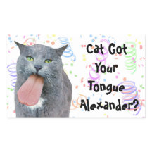 ¿El Gato fiesta Tiene Su Lengua?