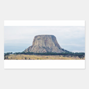 Pegatina Rectangular El hogar de un oso