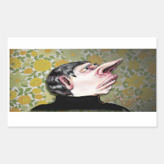 Pegatina Rectangular El hombre espeluznante de Carla Bean