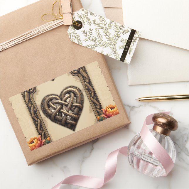 Pegatina Rectangular El latido del corazón de los dioses antiguos: (Regalar)