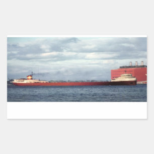 Pegatina Rectangular El legendario S.S. Edmund Fitzgerald