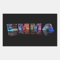 El nombre Emma en luces 3D (fotografía)