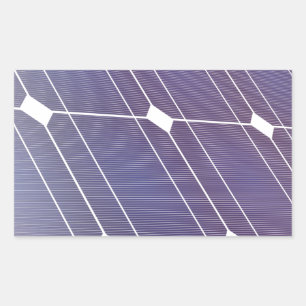Pegatina Rectangular El panel solar