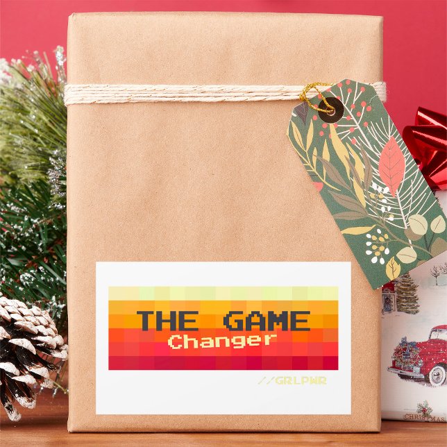 Pegatina Rectangular El poder del Chica del cambio de juego (Subido por el creador)