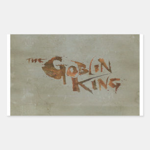 Pegatina Rectangular El Rey del Goblin
