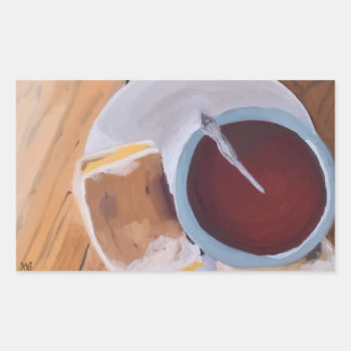 Pegatina Rectangular El sabor del calor