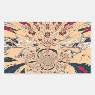 Pegatina Rectangular El vibrante Kaleidoscope africano: Un delicioso vi