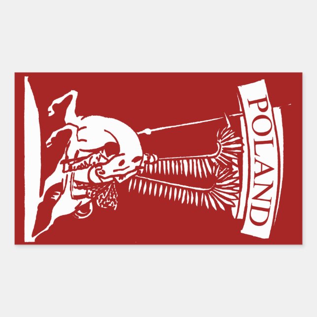 Pegatina Rectangular El viejo hindú alcista polaco (Anverso)