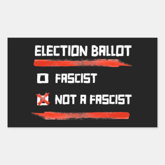 Pegatina Rectangular Elecciones 2024: Votar no fascista
