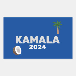Pegatina Rectangular Elecciones de Coconut Harris 2024