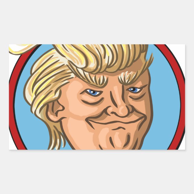 Pegatina Rectangular Elecciones presidenciales de 2016 (Anverso)