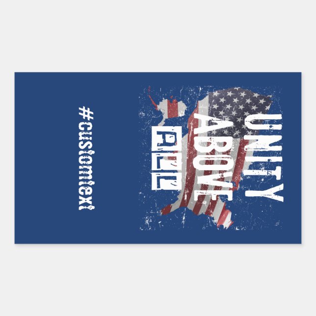 Pegatina Rectangular Elecciones presidenciales de Estados Unidos 2024 (Anverso)