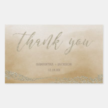 Elegante acuarela en arena Boda Gracias