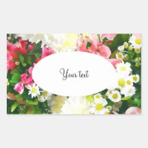 Elegante acuarela floral