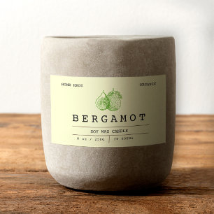Pegatina Rectangular Elegante Boho Blandas Láminas de Velas Verdes Berg