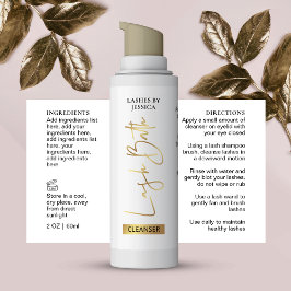 Pegatina Rectangular Elegante botella de espuma para limpiador de baño