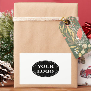 Pegatina Rectangular Elegante, contemporáneo, refinado y personalizable