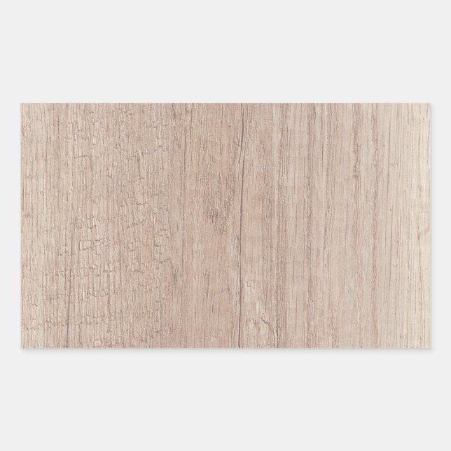 Pegatina Rectangular Elegante tablero de madera parece plantilla de mod (Anverso)