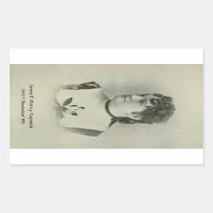 Pegatina Rectangular Emma P. Marcy Raymond