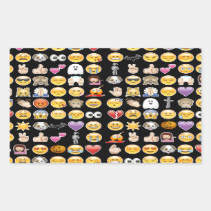 Pegatina Rectangular emoji de halloween