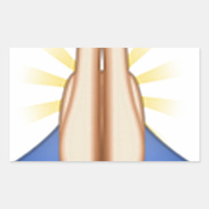 Pegatina Rectangular emoji de oración
