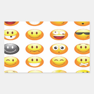 Pegatina Rectangular emojis