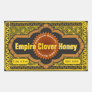 Pegatina Rectangular Empire Clover Large Honey Jar