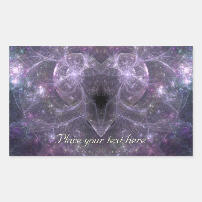 Pegatina Rectangular Energía del amor (Anverso)