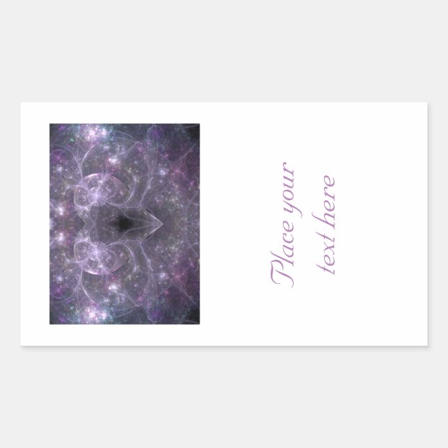 Pegatina Rectangular Energía del amor (Anverso)