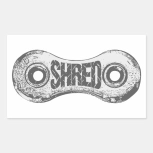 Pegatina Rectangular Enlace de la cadena de motocicleta Shred