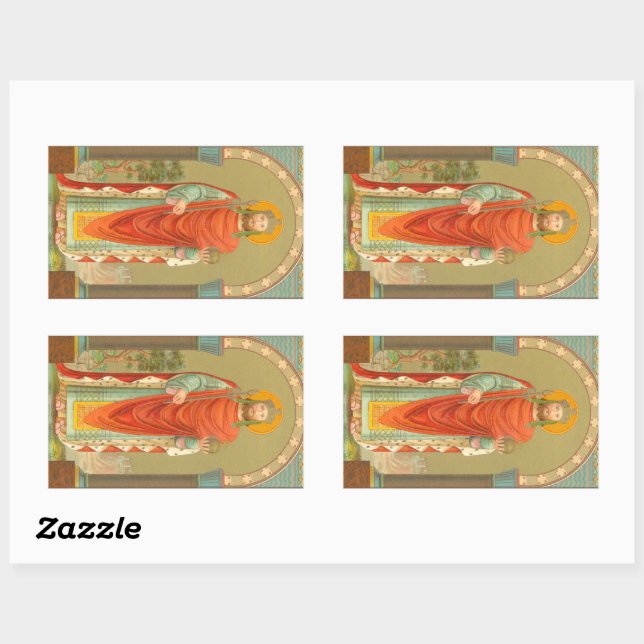 Pegatina Rectangular Enrique II, Emperador (BBS 10) (Hoja)