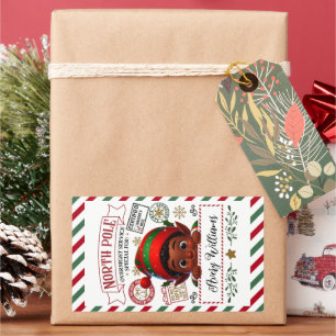 Pegatina Rectangular Entrega especial de Navidades Cuitos de Sant
