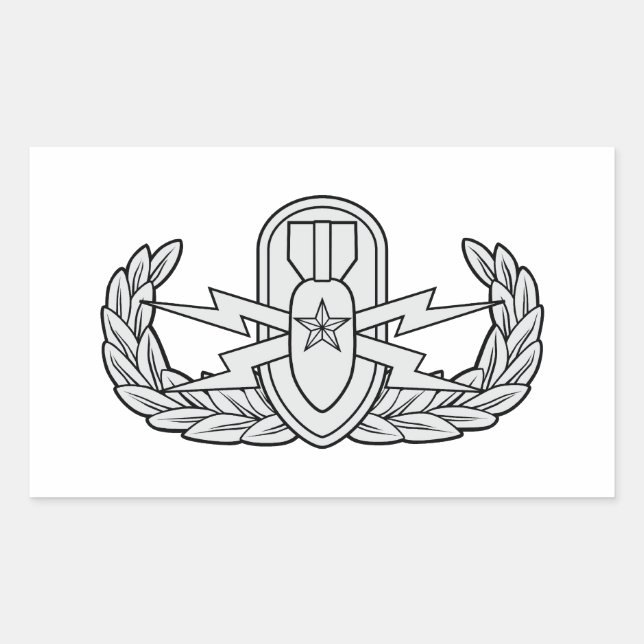 Pegatina Rectangular EOD Senior (Anverso)